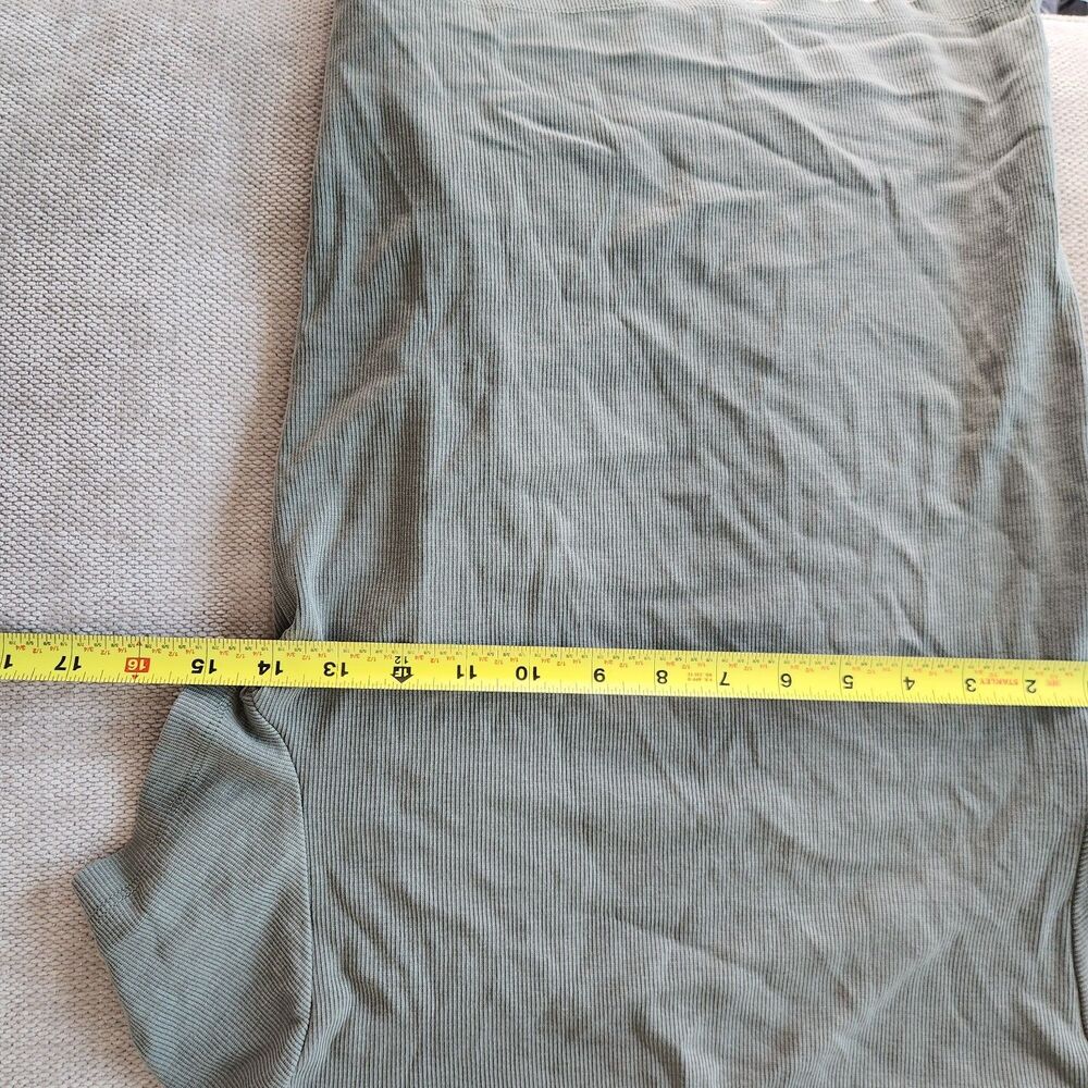 Marine Layer Dark Green Small Lexi Rib Sun In Crew Tee NWT - Picture 6 of 7